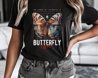 Watercolor Butterfly Effect Tee, Motivational Kindness Positive Shirt