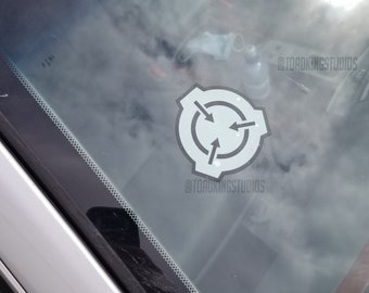 SCP Logo 3-inch Vinyl Static Cling - Removeable Window Decal