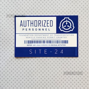 Seite-24 Park Permit - Statische Haftfolie - SCP Foundation - Version Version 2024