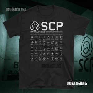SCP MTF Field Codes T-Shirt – Foundation Agent Graphic Wear Single Graphic - POD