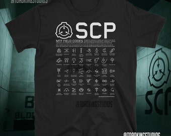 SCP MTF Field Codes T-Shirt – Foundation Agent Graphic Wear Single Graphic - POD
