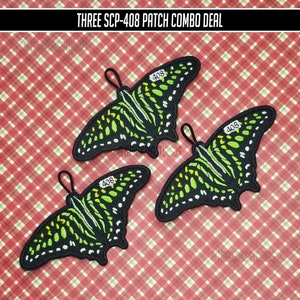Lot de patchs SCP-408 « Illusionary Butterfly » de 4,5 pouces