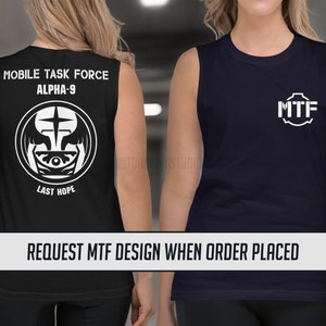 Mobile Task Force Muscle Shirt, Custom Team Logo Options