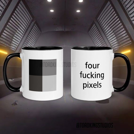 SCP-096 four Fucking Pixels Mug With Color Inside 