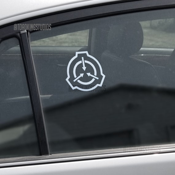 SCP Logo 3-inch Vinyl Static Cling Removeable Window Decal 