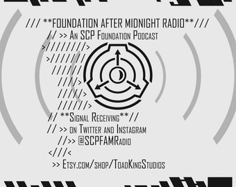 RED Warning Sign SCP Foundation Poster POD Anomalous 