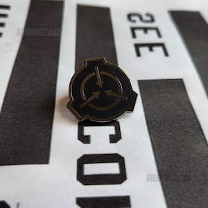 Black Ops SCP Logo Enamel Pin, 1-inch - Foundation