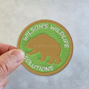Écusson brodé de 3 pouces Wilson's Wildlife Solutions - Groupe d'intérêt de la Fondation SCP - POD