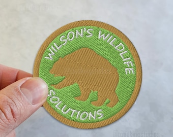 Wilson's Wildlife Solutions Patch - Embroidered SCP Foundation Group of Interest 3-inch Cosplay Apparel - POD