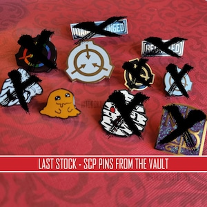 SCP Foundation Emaille Pins - Einzelstücke