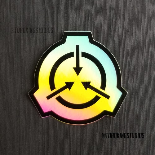 Scp Logo Holographic Sticker 3 Inch Restocked Etsy