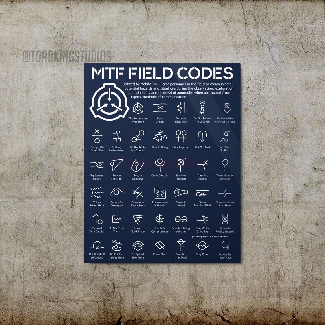 MTF Field Codes Metal Prints - Multiple Sizes Available - SCP ...