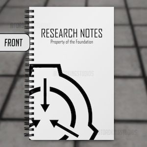 SCP Foundation Research Notes Spiral Notebook - POD