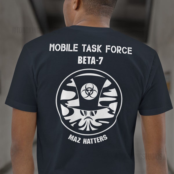Mobile Task Force Beta-7 "Maz Hatters" Short Sleeve T-shirt - POD