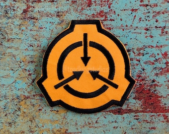 Iron-on 3-Inch Orange SCP Logo Patch - SCP-999 Foundation D-Class Cosplay