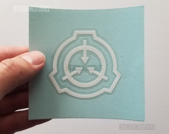 Mini-autocollant de transfert en vinyle de 2 pouces avec logo SCP