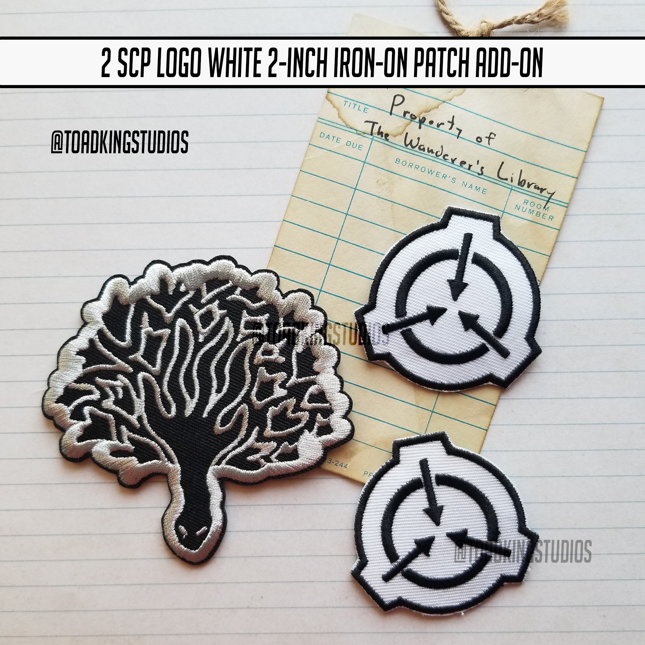  SCP Foundation Logo Embroidered Holographic Iron-On