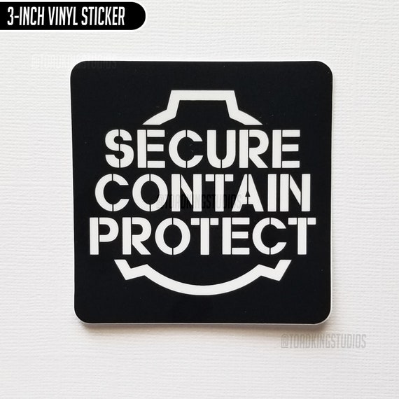 SCP Foundation Bumper Sticker Secure Contain Protect