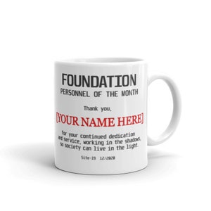 Custom Personnel of the Month Mug - SCP Foundation - POD