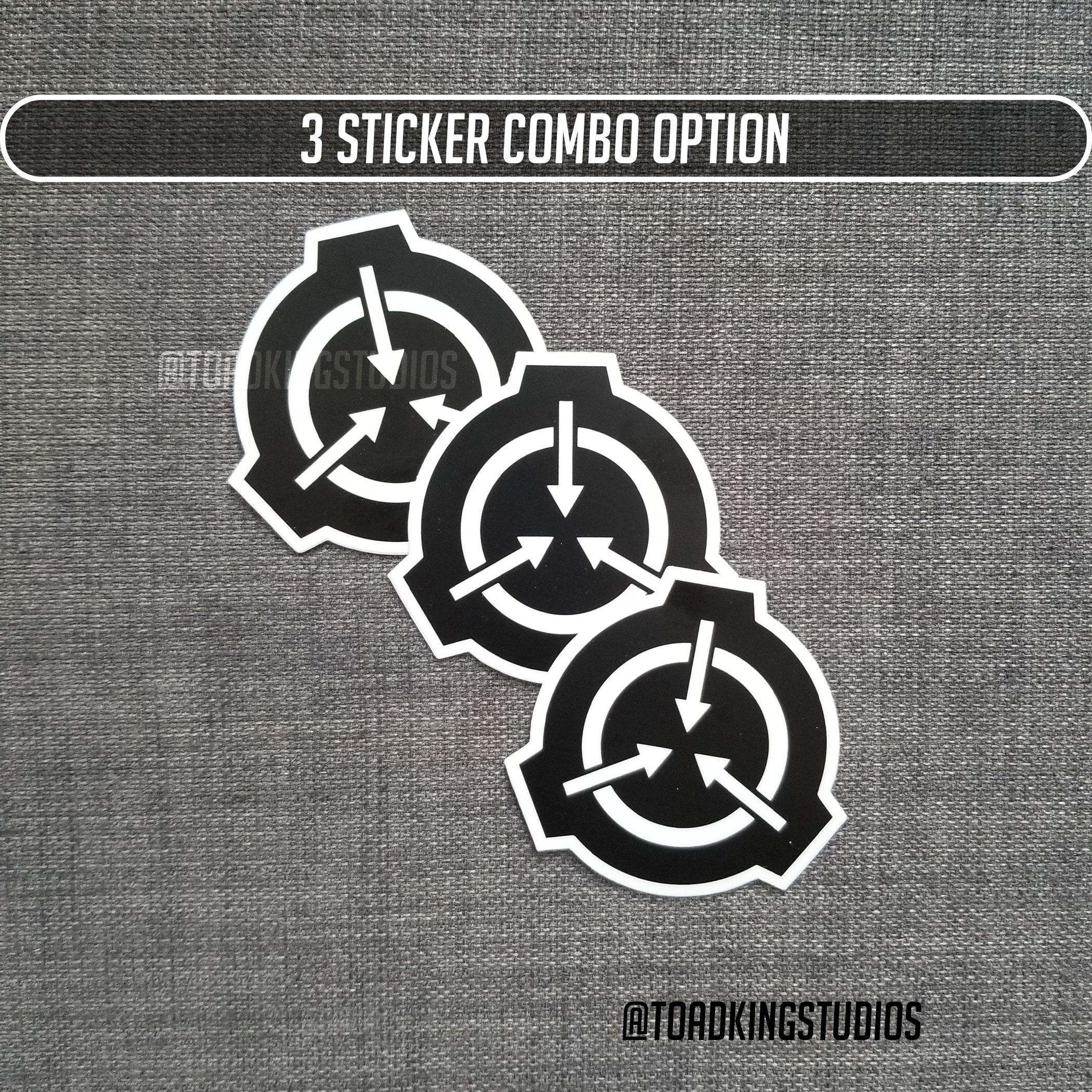 SCP Logo Black 3-inch Die-cut Sticker 