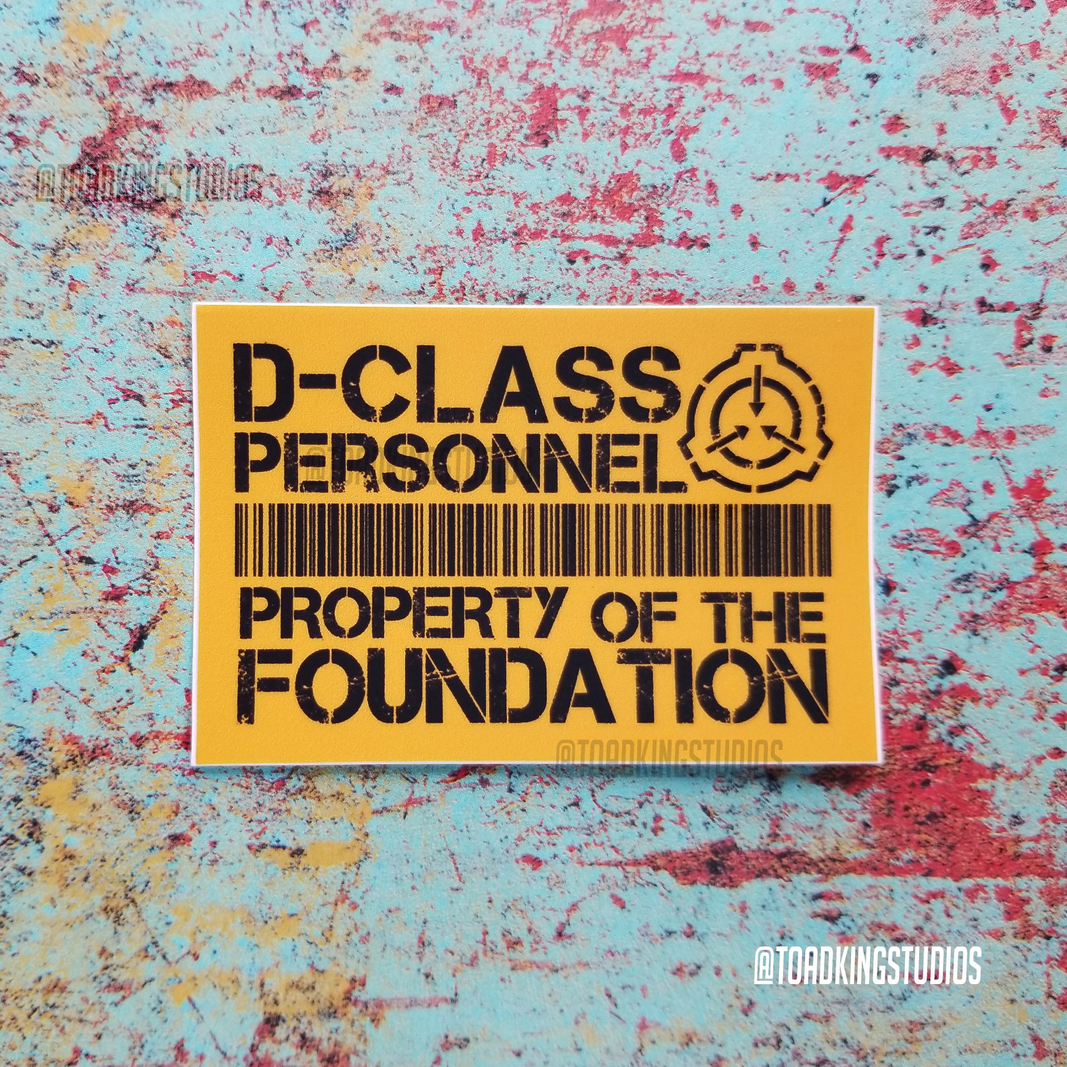 D-Class Personnel Orange Sticker