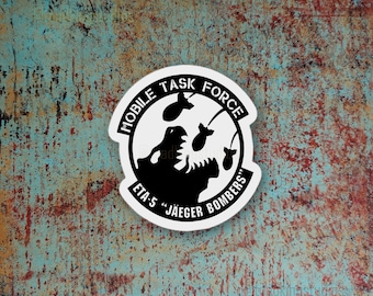 ETA-5 "Jaeger Bombers" MTF Logo Vinyl Decal - Foundation Mobile Task Force Sticker - POD