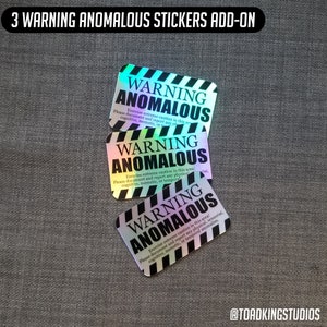 Warning Anomalous Holographic 3-inch Sticker - SCP Foundation Anomaly ...