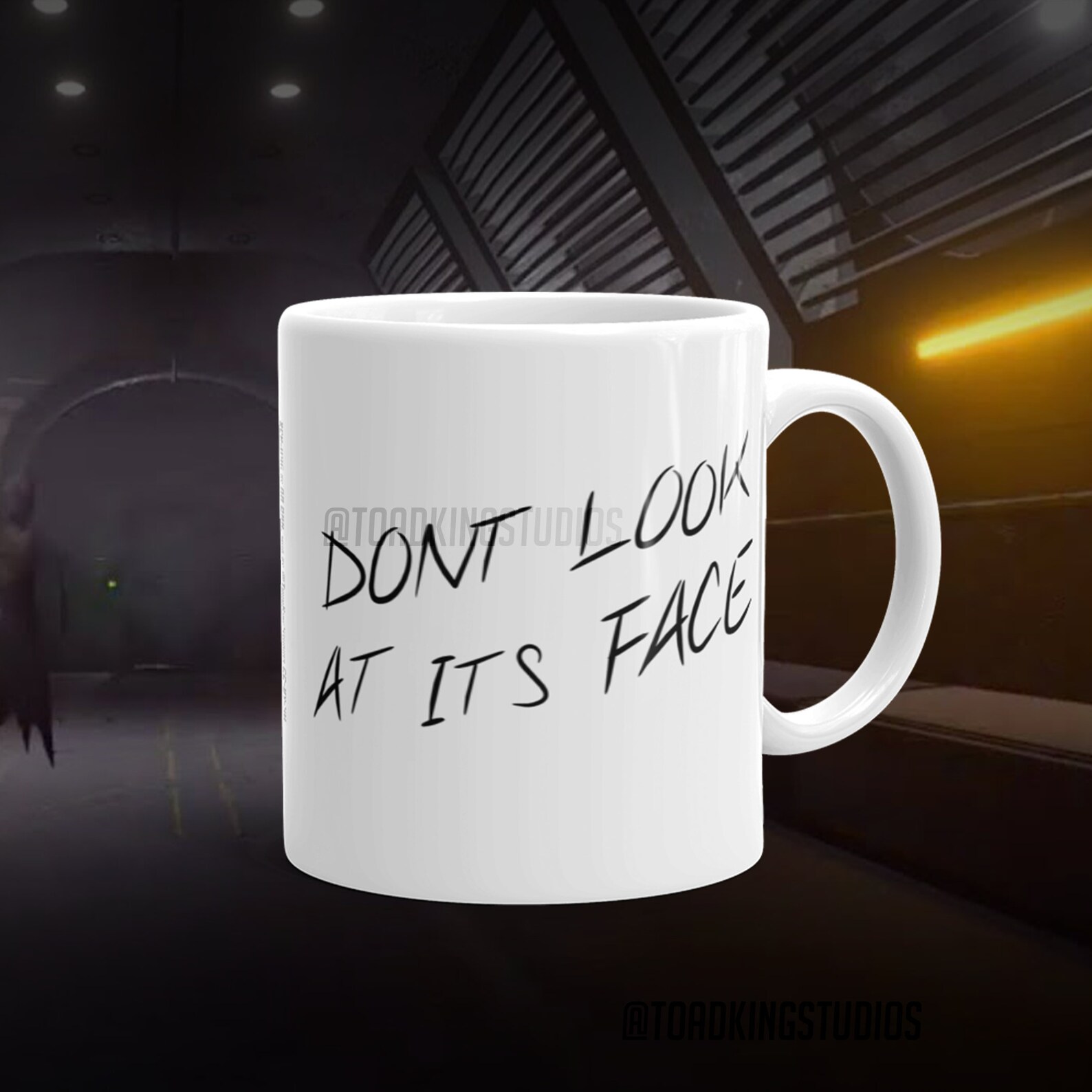SCP-096 dont Look at Its Face White Glossy Mug - Etsy