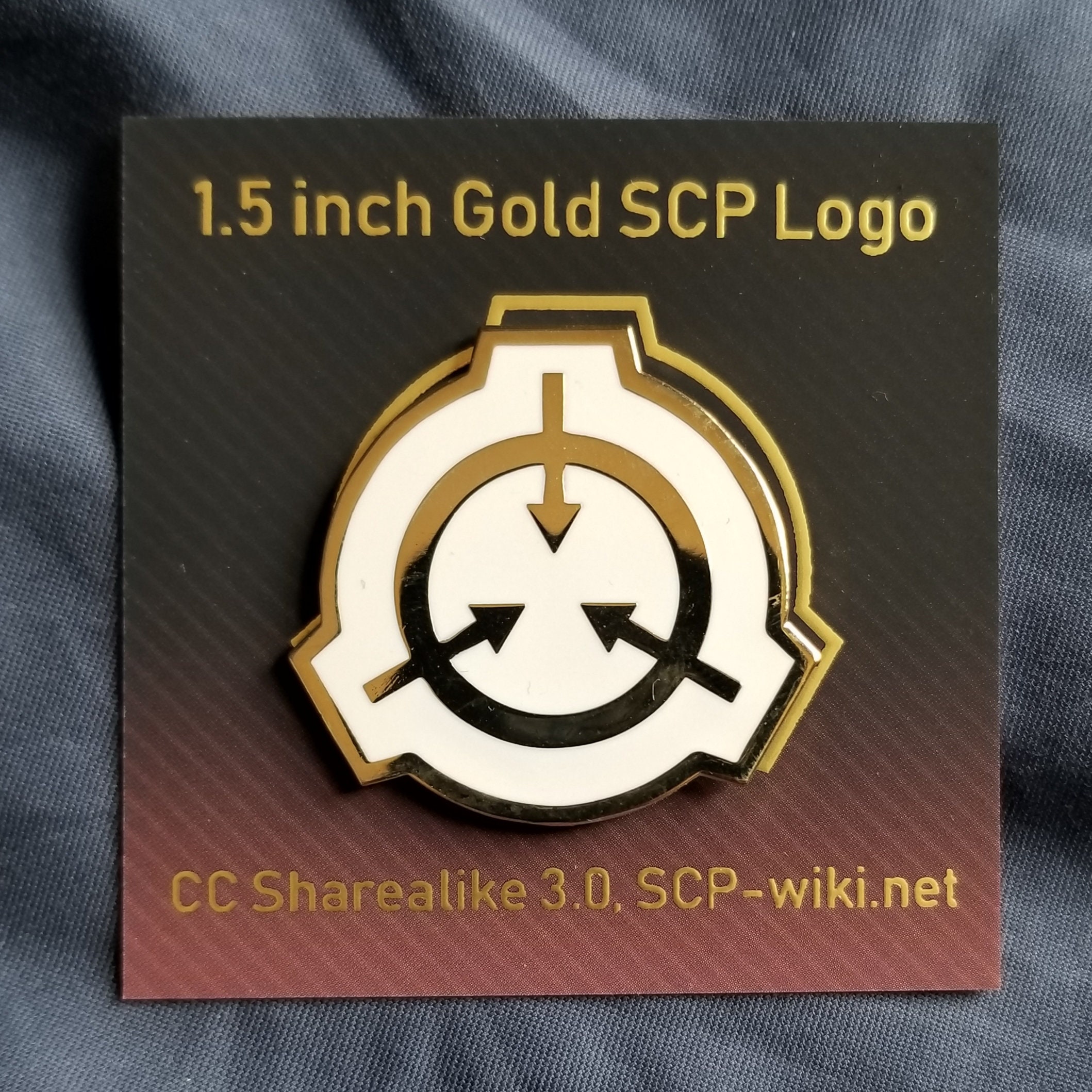 SCP Foundation logo Hard Enamel Mini Gold Pin