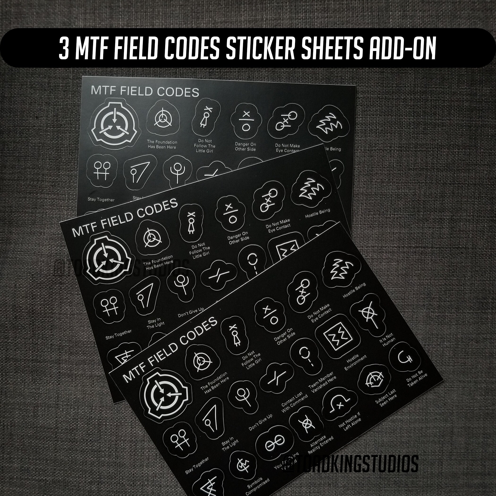 SCP MTF Field Codes by ToadKing07  Photographic Print for Sale