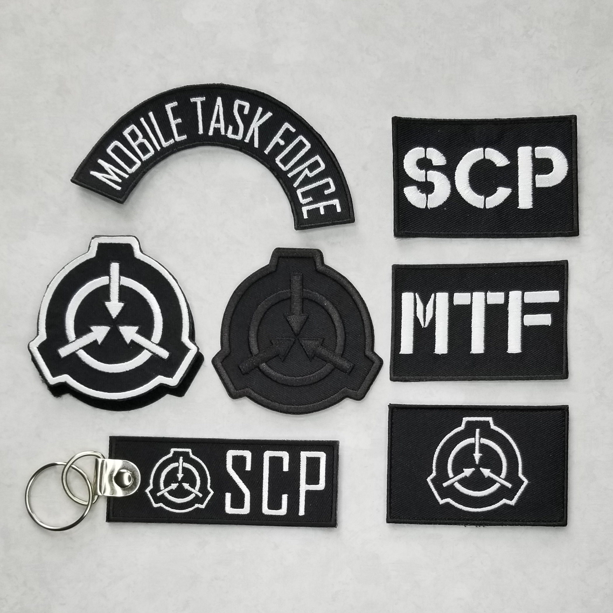 Keychain SCP Foundation Series 2 MTF Logos 24 Designs 3D 