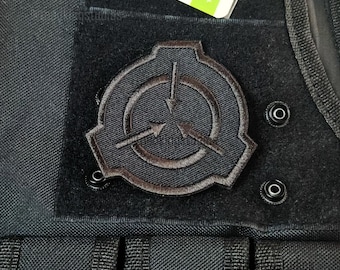 Hook Back Black Ops SCP Logo 3-inch Patch, Foundation Mobile Task Force Agent Cosplay