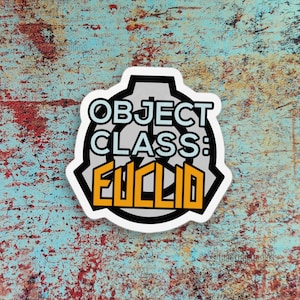 SCP Object Class: Euclid Kiss-cut Vinyl Sticker - Foundation Special Containment Procedures Decals - POD