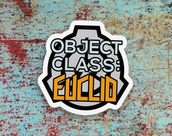 SCP Object Class: Euclid Sticker Kiss-cut Vinyl - Foundation Special Containment Procedures Decals - POD