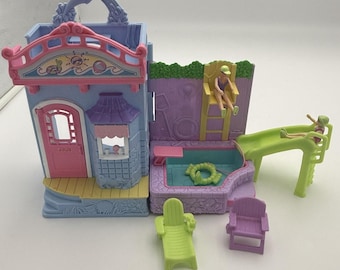 Fisher Price 2003 Mattel Sweet Streets Swimming Pool & Accessories Y2K Toy