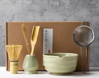 Traditional Ceramic Matcha Tea Set – Japanese Tea Ceremony Kit