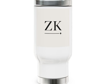 Personalized Stainless Steel Travel Mug: Insulated Coffee Cup, Spill-Resistant