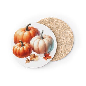 Sottobicchieri autunnali con zucca: decorazioni autunnali, regalo del Ringraziamento