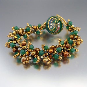 Bracelet PDF Tutorial, Gemstone Beaded Bracelet, Pattern