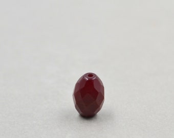 Ruby Quartz Barell Bead, 12mm Barell Bead, One