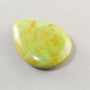 Aqua Golden Brown Stone Pendant, Large Stone Pendant, 40mm