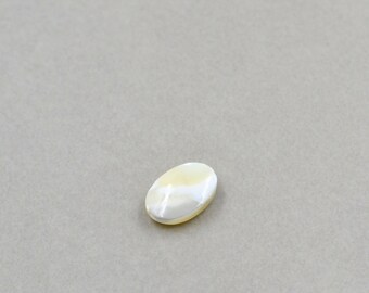 Mother of Pearl Oval Bead, MOP, One