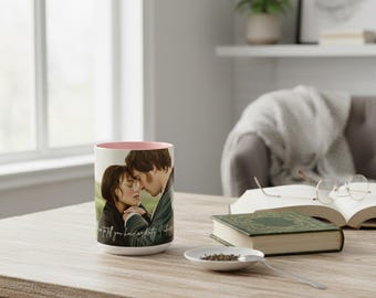 Tazza Orgoglio e Pregiudizio / Regalo Jane Austen / Tazza da caffè per amanti dei libri (440 ml)