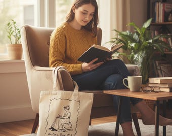 Bolsa de mano del Club de lectura de Austen / Regalo para amantes de los libros de Jane Austen