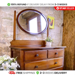 Vintage Waschtisch | 107 cm Ankleidekommode für Waschbecken Umwandlung