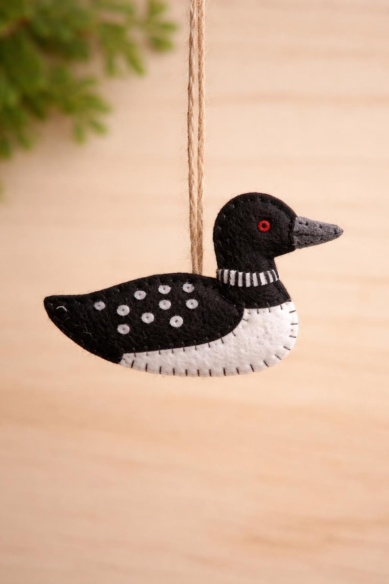 Loon Felt Pattern, Minnesota State Bird Pattern, Felt Embroidery ...
