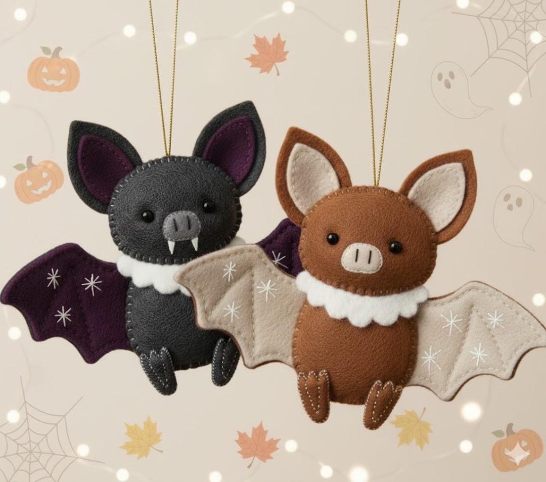 Bat Felt Pattern - Felt Ornament Felt Pattern , Fruit Bat Pattern ...