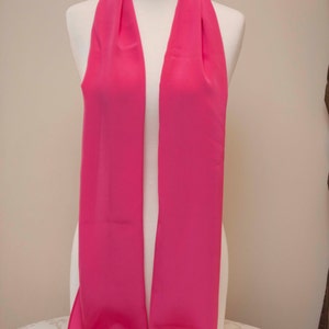 Enzaly Fuschia Oversized 100% Silk Scarf image 3