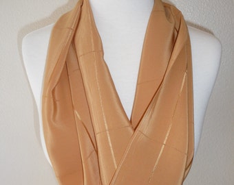 Nude, soft,  light weight, vintage silk Scarf