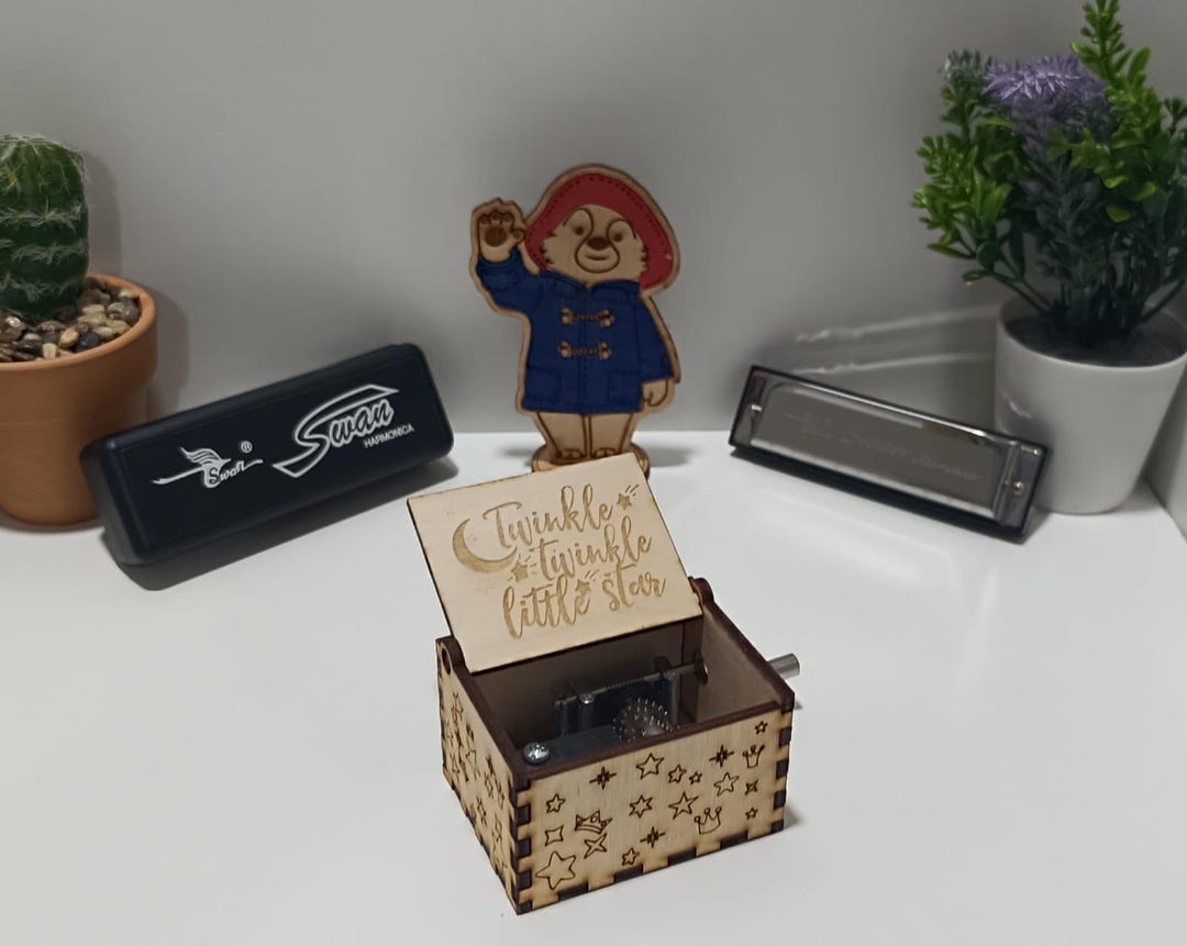 Handmade Twinkle Little Star Box • Wooden Music Keepsake for Baby - Etsy